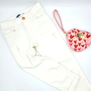 Old Navy Distressed White Jeans 4T